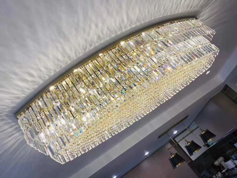 New design crystal chandelier island living room decorative lighting living room dining room lights custom lights