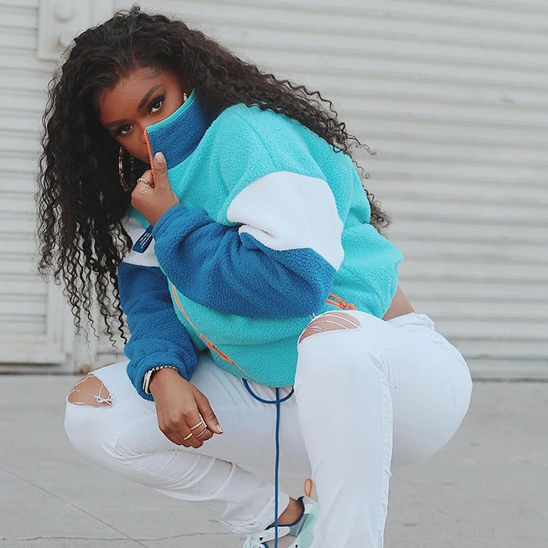 Color Block Women's Coat Winter Warm Zipper Long Sleeve Tops Ladies Outwear Fashion Streetwear Ladies Coats and Jackets
Color Block Women's Coat Winter Warm Zipper Long Sleeve Tops Ladies Outwear Fashion Streetwear Ladies Coats and Jackets