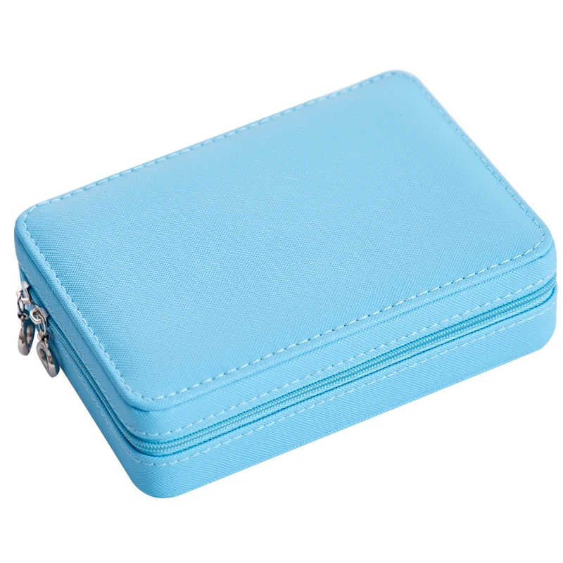 Korean Style Jewelry Box Organizer Display Storage Leather Large Big Mirror Multi-function Necklace Earring Ring for | Украшения и