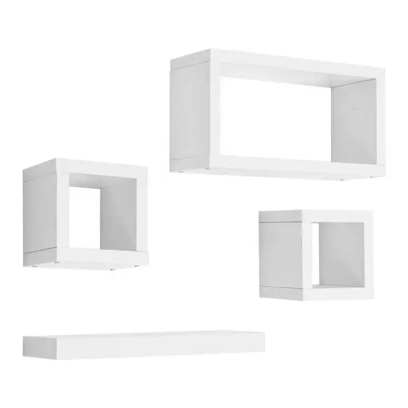 4 Set Bookcase Wall Shelves Multifunction Wall-Mounted Display Rack Unit Organizer for Home Living Room Wooden Shelves
4 Set Bookcase Wall Shelves Multifunction Wall-Mounted Display Rack Unit Organizer for Home Living Room Wooden Shelves