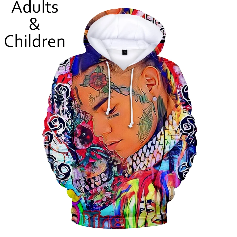 3D6IX9INE Hooded Sweatshirt Fashion Men's Women's 3D Hoodie Print Casual Streetwear Hip Hop Harajuku Sweatshirt
3D6IX9INE Hooded Sweatshirt Fashion Men's Women's 3D Hoodie Print Casual Streetwear Hip Hop Harajuku Sweatshirt