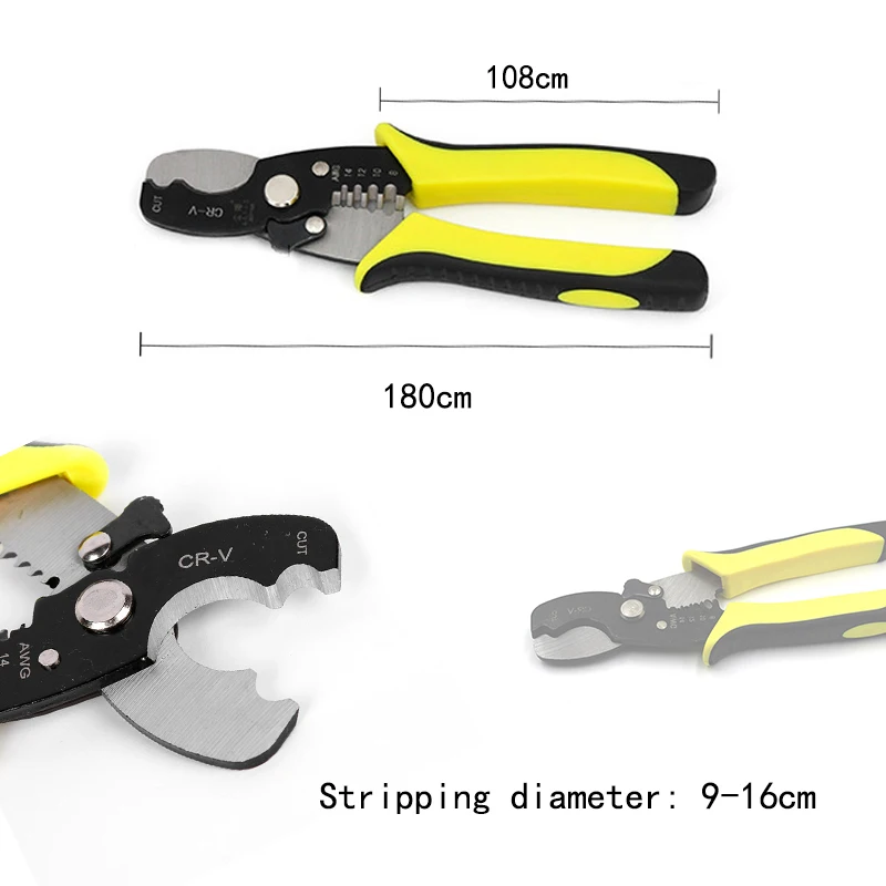 Automatic Cable Wire Stripper Crimper Stripping Tool Wire Stripper Decrustation Pliers Adjustable Pliers Cutter
Automatic Cable Wire Stripper Crimper Stripping Tool Wire Stripper Decrustation Pliers Adjustable Pliers Cutter