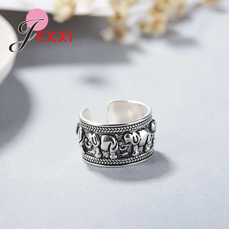 S925 Sterling Silver Cute Animal Elephant Wedding Engagement Ring Accessories Lover's Gift Anniversary Jewelry Resizable
S925 Sterling Silver Cute Animal Elephant Wedding Engagement Ring Accessories Lover's Gift Anniversary Jewelry Resizable