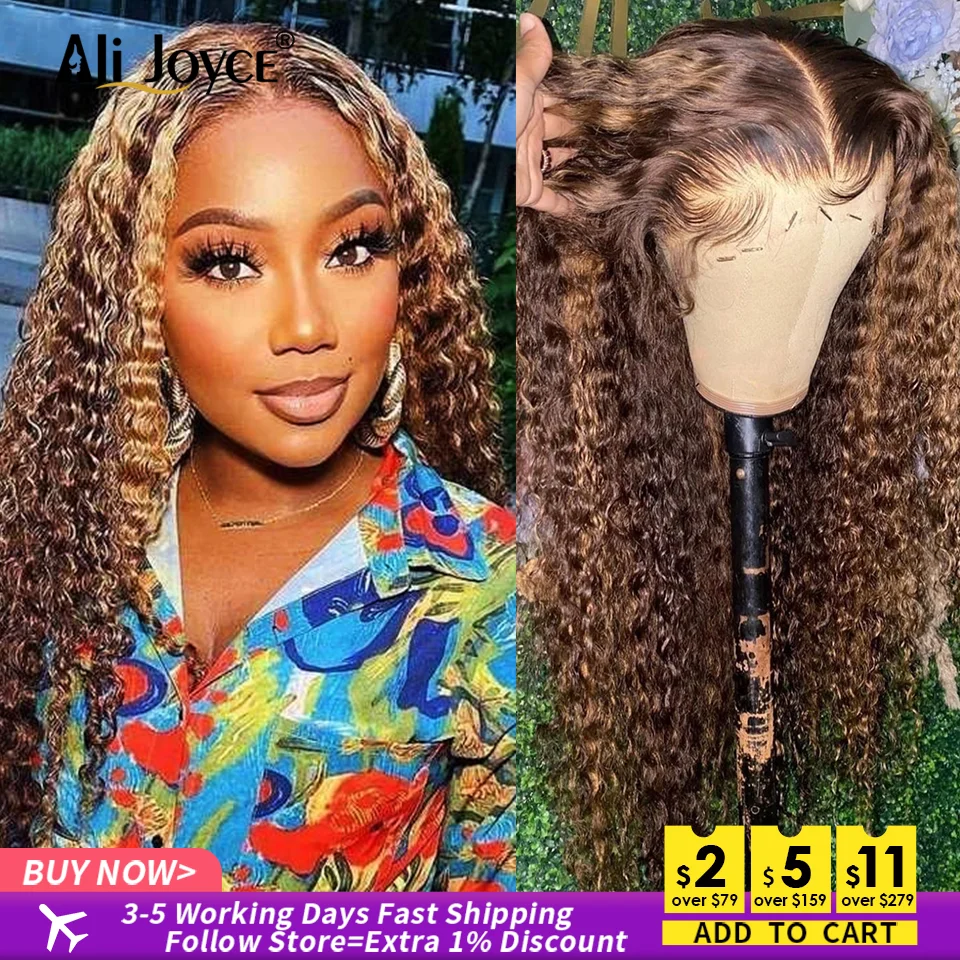 Highlight Curly Wig 13×4 Lace Front Wig Honey Blond Curly Brazilian Human Hair Wigs Pre Plucked Remy Hair Wigs For Black Women
Highlight Curly Wig 13×4 Lace Front Wig Honey Blond Curly Brazilian Human Hair Wigs Pre Plucked Remy Hair Wigs For Black Women