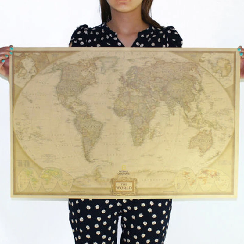 72x47cm Big Size Vintage Journal Poster Retro World Globe Poster Decoration For Office School Maps World Map On The Wall
72x47cm Big Size Vintage Journal Poster Retro World Globe Poster Decoration For Office School Maps World Map On The Wall