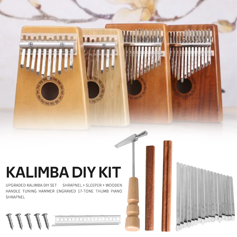 17 Keys Kalimba DIY Parts Key Bridge Tuning Hammer Kit Thumb Piano Accessories for Music Lovers Playing Accessory
17 Keys Kalimba DIY Parts Key Bridge Tuning Hammer Kit Thumb Piano Accessories for Music Lovers Playing Accessory