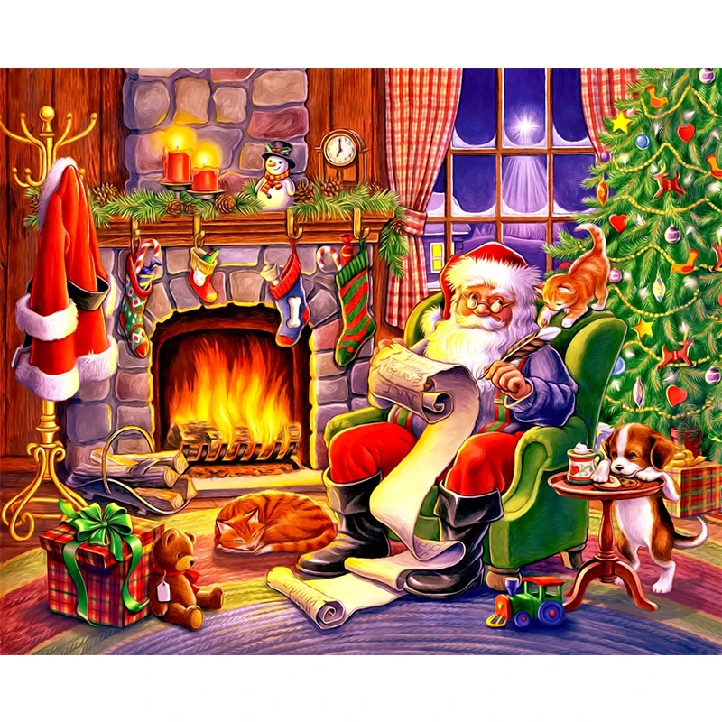 5d Diy Full Drill Diamond Painting Festive Christmas Fireplace Diamond Embroidery Cross Stitch Mosaic Craft Kits Home Decor Gift
5d Diy Full Drill Diamond Painting Festive Christmas Fireplace Diamond Embroidery Cross Stitch Mosaic Craft Kits Home Decor Gift