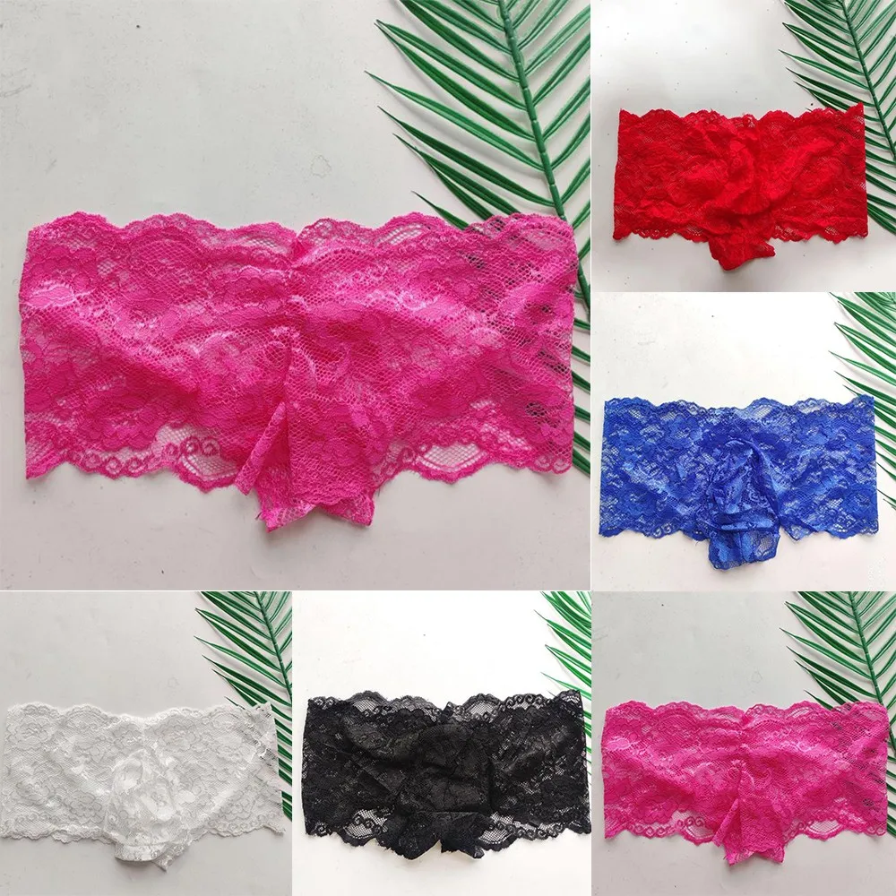 Sexy Mens Boxer Briefs Sheer Lace Floral Shorts Underwear Briefs Lingerie G-string Sexy Lace Bikini Male Thong
Sexy Mens Boxer Briefs Sheer Lace Floral Shorts Underwear Briefs Lingerie G-string Sexy Lace Bikini Male Thong