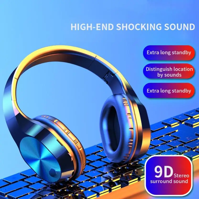 HBQ T5 Wireless Bluetooth Headphones V5.0 3D Stereo Wireless Headphones with Mic Foldable Headset Wireless Earphone
HBQ T5 Wireless Bluetooth Headphones V5.0 3D Stereo Wireless Headphones with Mic Foldable Headset Wireless Earphone