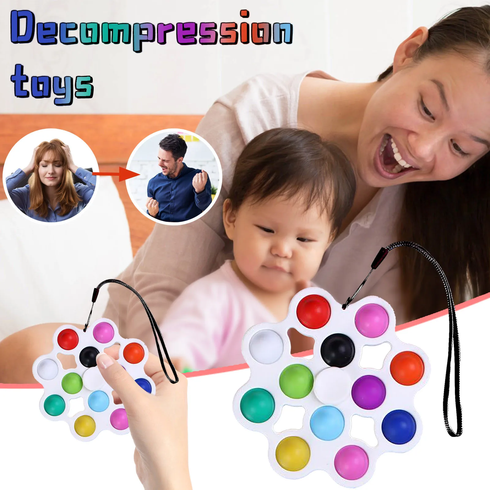 Silicone Push Bubble Gadget Toys Special Needs Of Autism To Relieve Stress Squishy Toy Decompression Toys Распаковать игрушку
Silicone Push Bubble Gadget Toys Special Needs Of Autism To Relieve Stress Squishy Toy Decompression Toys Распаковать игрушку