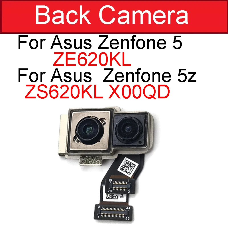 

Main Camera For Asus Zenfone 5 2018 Gamme ZE620KL/ Zenfone 5Z ZS620KL X00QD Rear Back Camera With Flex Ribbon Cable Tested Good