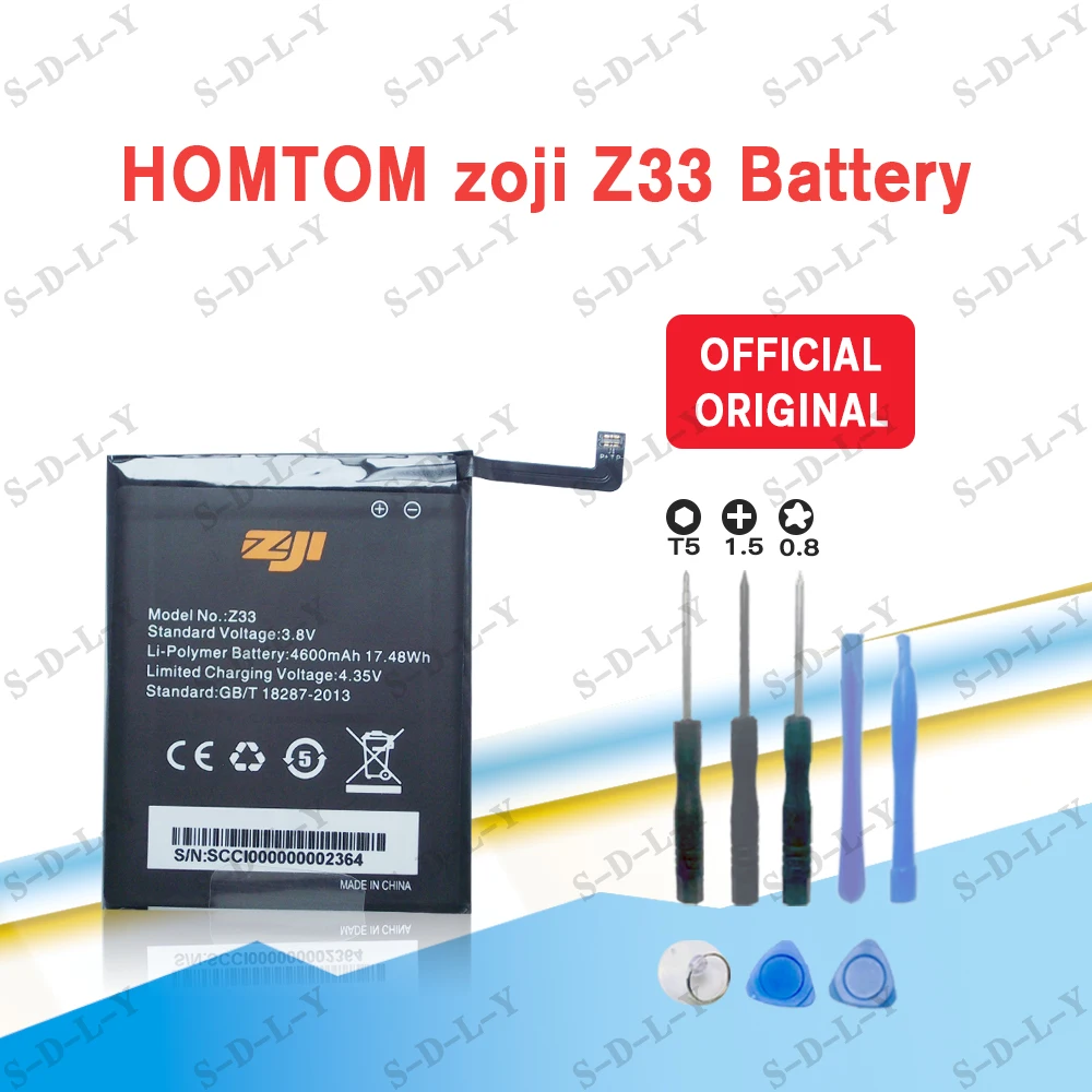 New High Quality 4600mAh HOMTOM Z33 Battery For HOMTOM zoji Z33 Mobile Phone+Tracking + Tools
New High Quality 4600mAh HOMTOM Z33 Battery For HOMTOM zoji Z33 Mobile Phone+Tracking + Tools