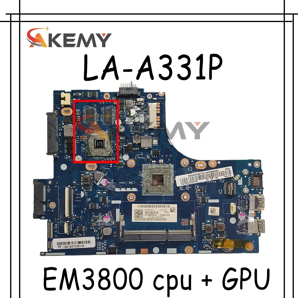 Материнская плата Akemy ZAUSA LA-A331P для ноутбука lenovo ideapad S415, материнская плата DDR3 с процессором EM3800 + графическим процессором
Материнская плата Akemy ZAUSA LA-A331P для ноутбука lenovo ideapad S415, материнская плата DDR3 с процессором EM3800 + графическим процессором