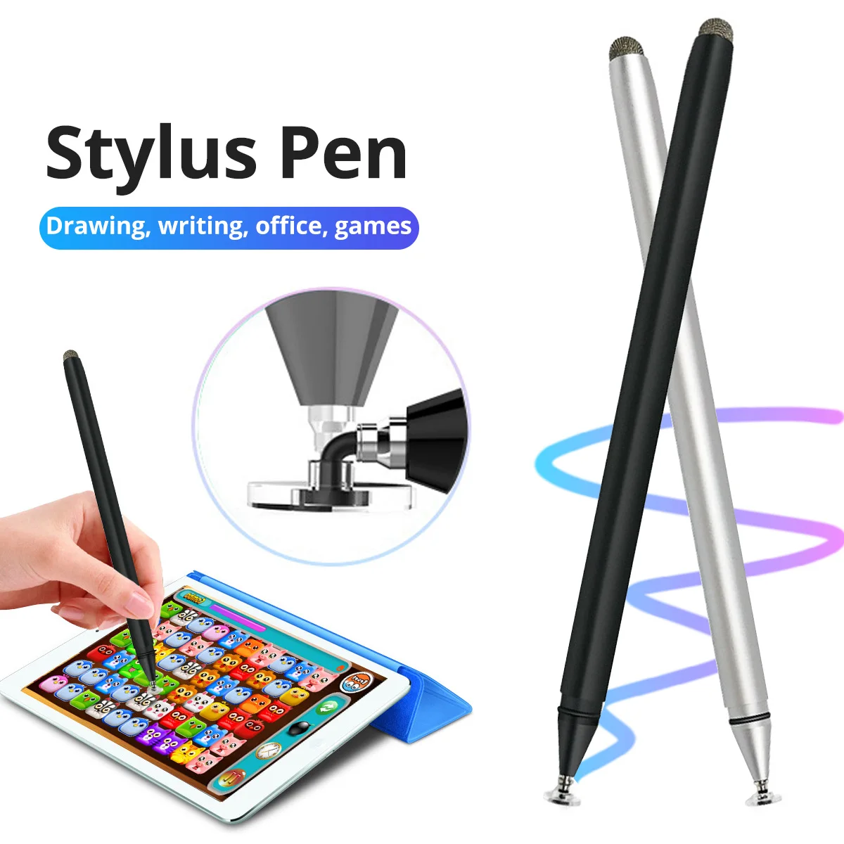 Universal 2 in 1 Stylus Pen Drawing Tablet Capacitive Screen Caneta Touch Pen for Mobile Android Phone Smart Pencil Accessories
Universal 2 in 1 Stylus Pen Drawing Tablet Capacitive Screen Caneta Touch Pen for Mobile Android Phone Smart Pencil Accessories