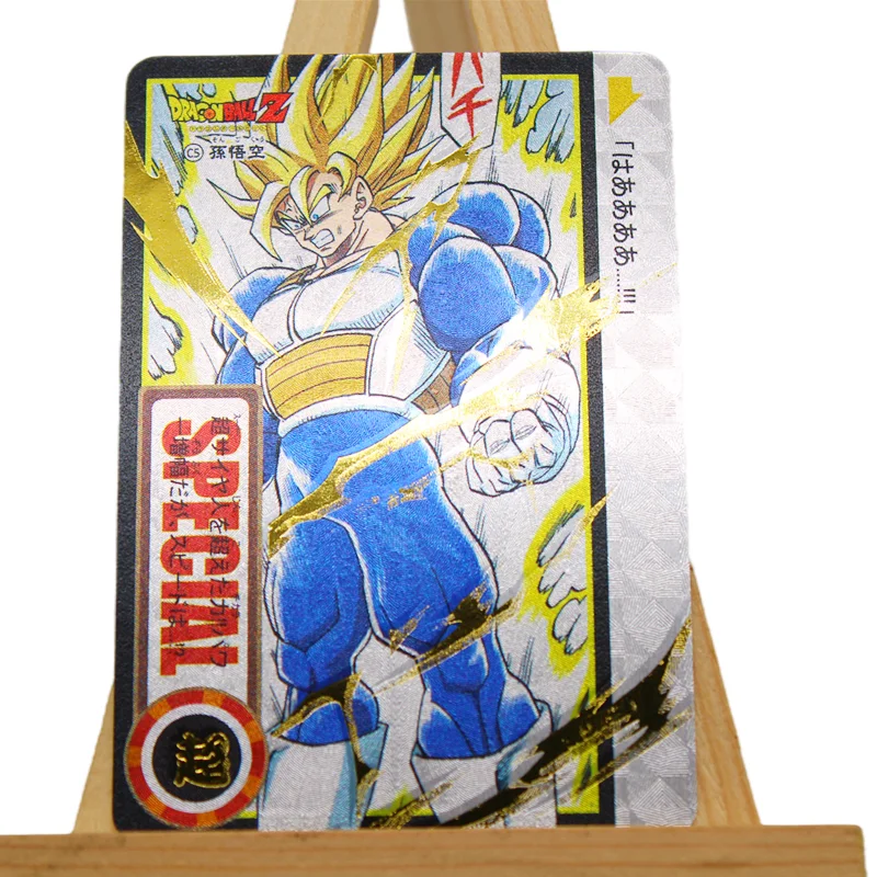 Карточка из аниме «Драконий жемчуг», Super Saiyan Son Goku Flash Battle коллекционная карточка, детские игрушки, рождественские подарки
Карточка из аниме «Драконий жемчуг», Super Saiyan Son Goku Flash Battle коллекционная карточка, детские игрушки, рождественские подарки