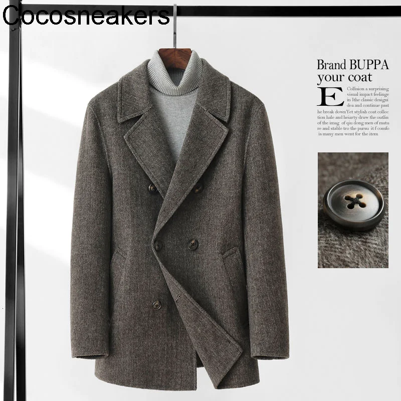 Autumn winter medium long double faced cashmere coat men's windbreaker coat
Autumn winter medium long double faced cashmere coat men's windbreaker coat