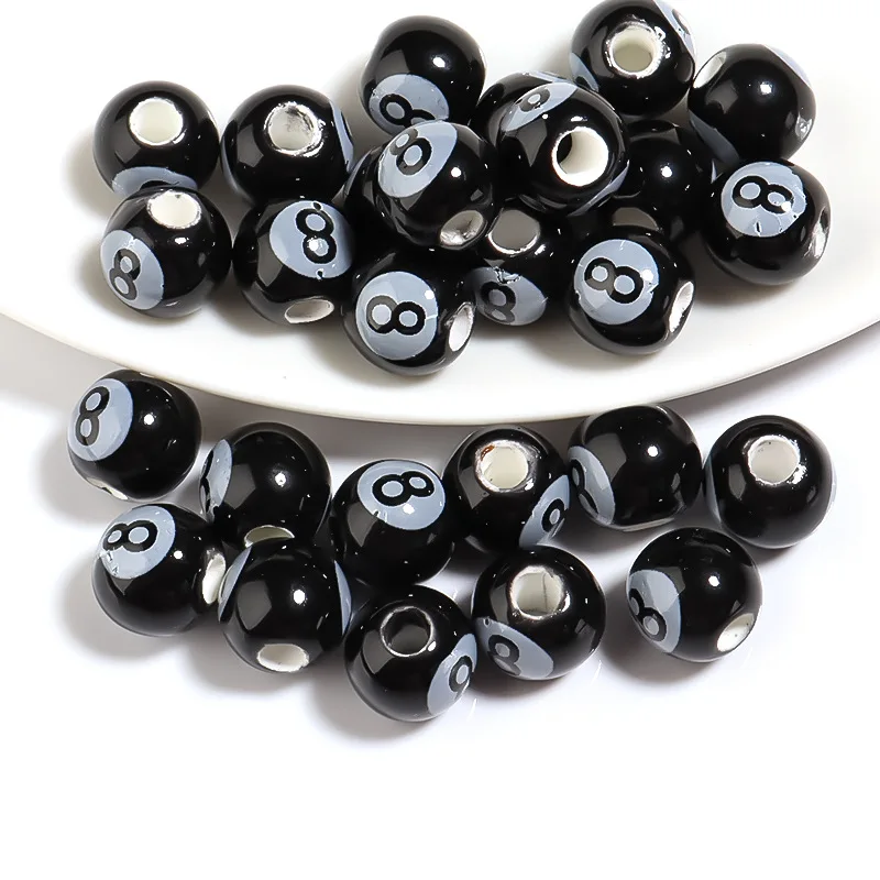 20pcs 8/10/12mm Round Black Number 8 Ceramic Beads For Jewelry Making DIY Loose Spacer Bead Bracelet Necklace Accessories
20pcs 8/10/12mm Round Black Number 8 Ceramic Beads For Jewelry Making DIY Loose Spacer Bead Bracelet Necklace Accessories