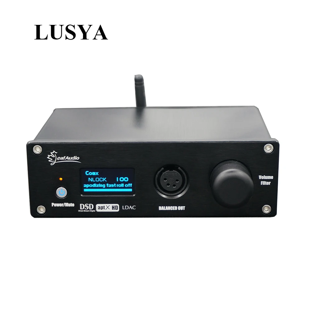 

LUSYA LDAC Csr8675 Bluetooth 5.0 Dual ES9038Q2M Fully Balanced Headphone Amp XMOS XU208 DAC Audio Decoder DSD512 T0488