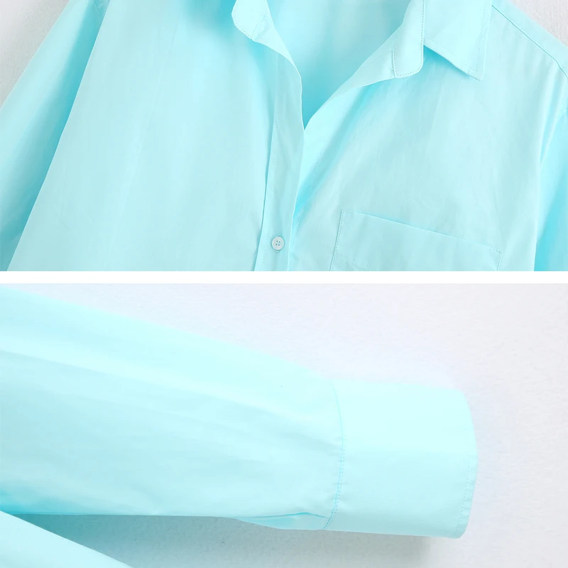 Office ladies Light blue Women blouse 2020 Autumn Turn down collar Loose Female Shirt Tops Casual Long sleeve Blouse YNZZU YT886
Office ladies Light blue Women blouse 2020 Autumn Turn down collar Loose Female Shirt Tops Casual Long sleeve Blouse YNZZU YT886