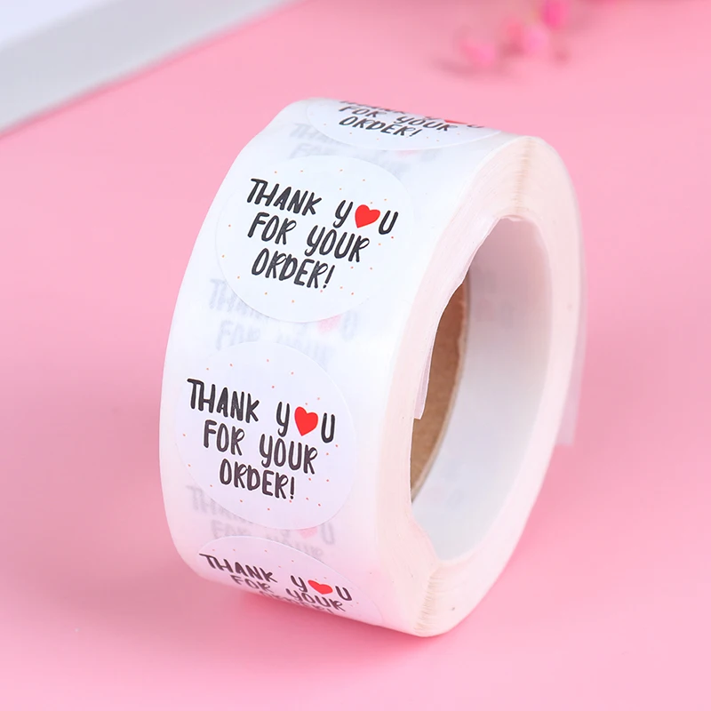 500pcs Round Thank You For Your Order Sticker Heart Thanks For Shopping Small Shop Local Handmade Sticker White Labels Sticker
500pcs Round Thank You For Your Order Sticker Heart Thanks For Shopping Small Shop Local Handmade Sticker White Labels Sticker