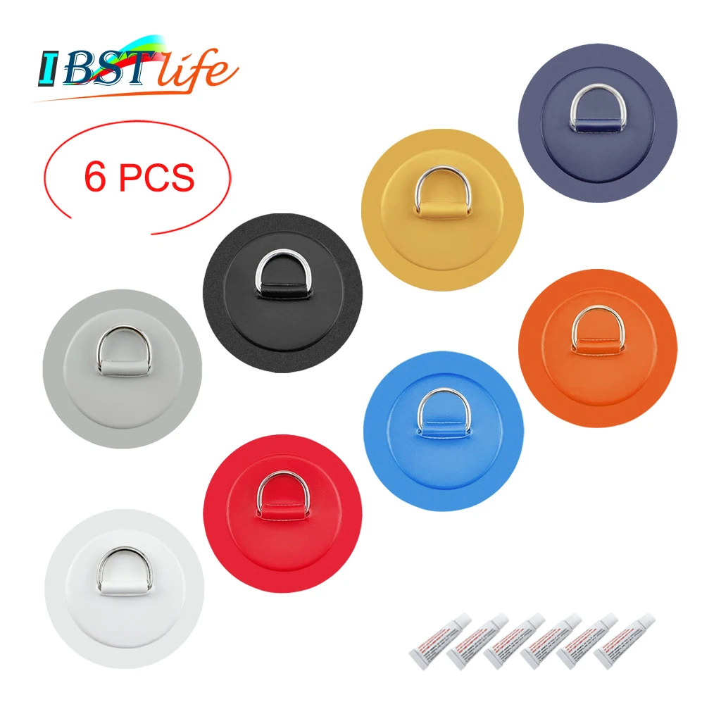 6 PCS 4.3inch Stainless Steel D Ring Pad/Patch With Glue for PVC Inflatable Boat Raft Dinghy Canoe Kayak Surfboard SUP Tie Down
6 PCS 4.3inch Stainless Steel D Ring Pad/Patch With Glue for PVC Inflatable Boat Raft Dinghy Canoe Kayak Surfboard SUP Tie Down