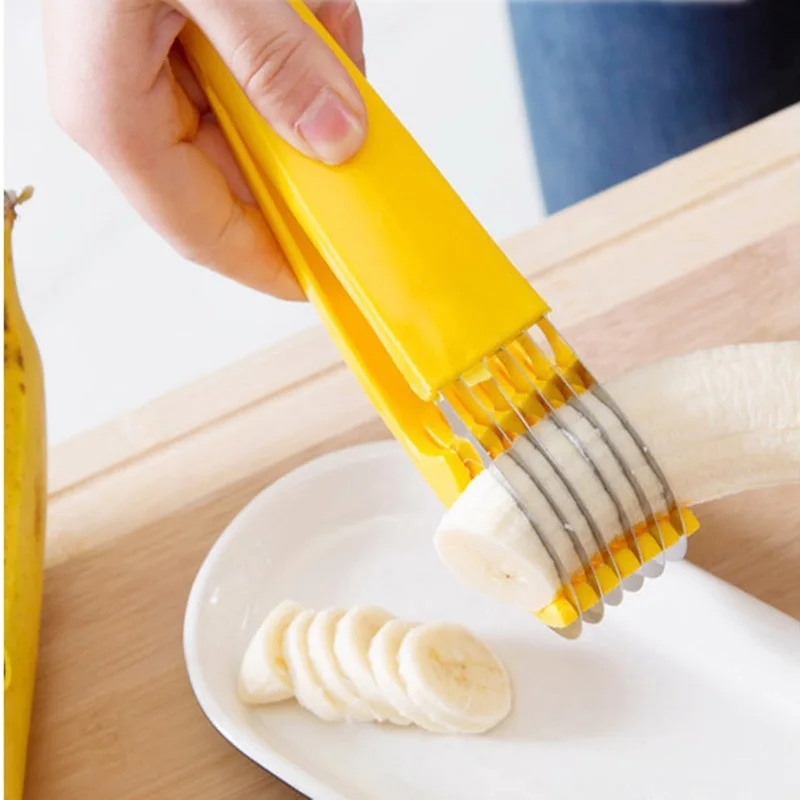 Kitchen Accessories Banana Slicer Chopper Fruit Cutter Cucumber Salad Vegetable Peeler New Cooking Tools Home Creative
Kitchen Accessories Banana Slicer Chopper Fruit Cutter Cucumber Salad Vegetable Peeler New Cooking Tools Home Creative