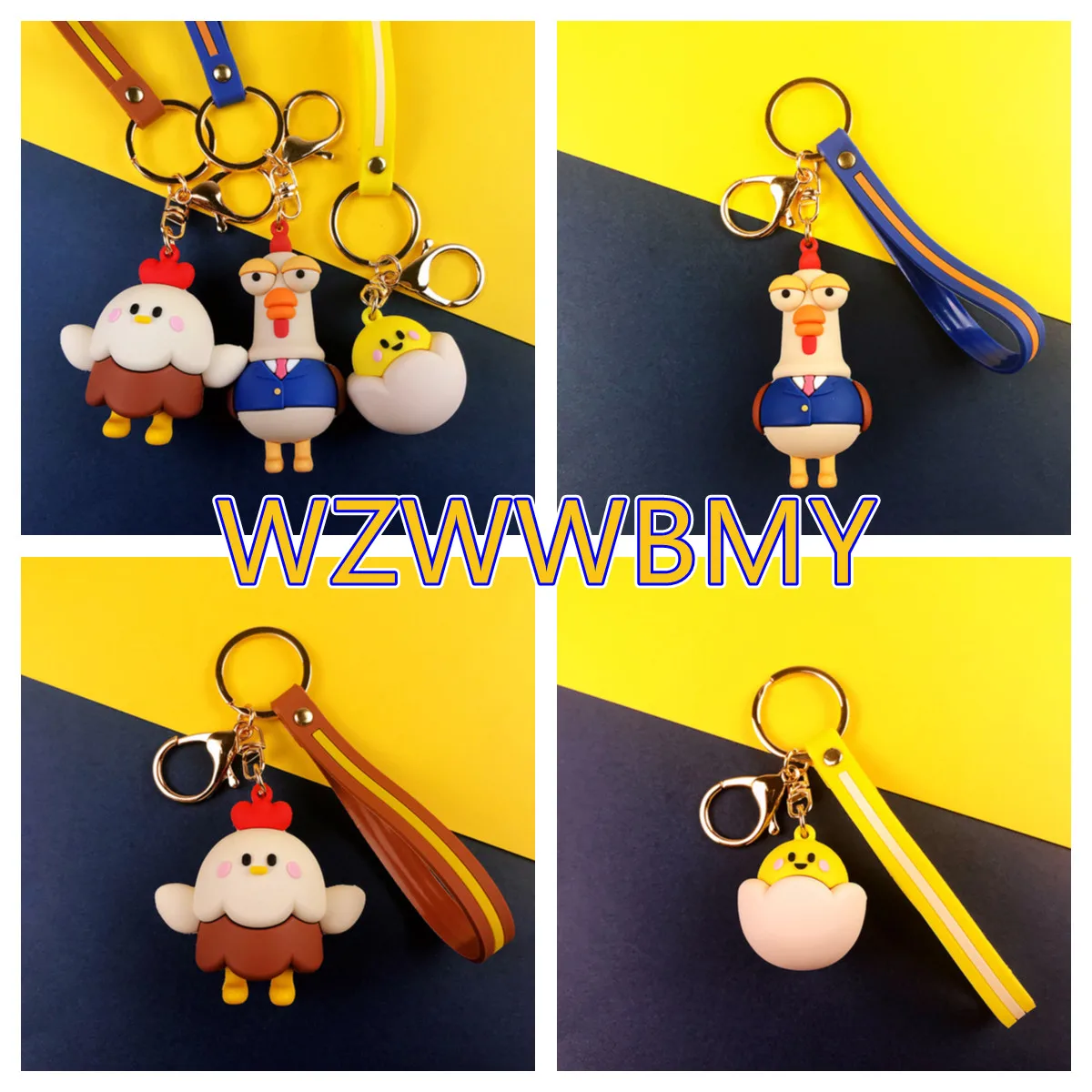 Cute Chicken EggPVC Hens Crowded Ball Keychain Creative Funny Tricky Gadgets Toy Chicken Keyring Dr. Lovely Chicken Key Chains
Cute Chicken EggPVC Hens Crowded Ball Keychain Creative Funny Tricky Gadgets Toy Chicken Keyring Dr. Lovely Chicken Key Chains