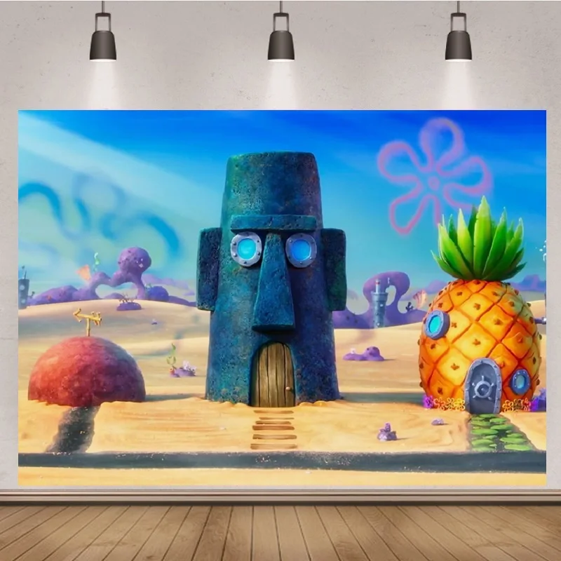 Underwater Pineapple House Photography Backdrop Cartoon Bob Theme Party Background For Newborn Kids Birthday Party Decoration
Underwater Pineapple House Photography Backdrop Cartoon Bob Theme Party Background For Newborn Kids Birthday Party Decoration
