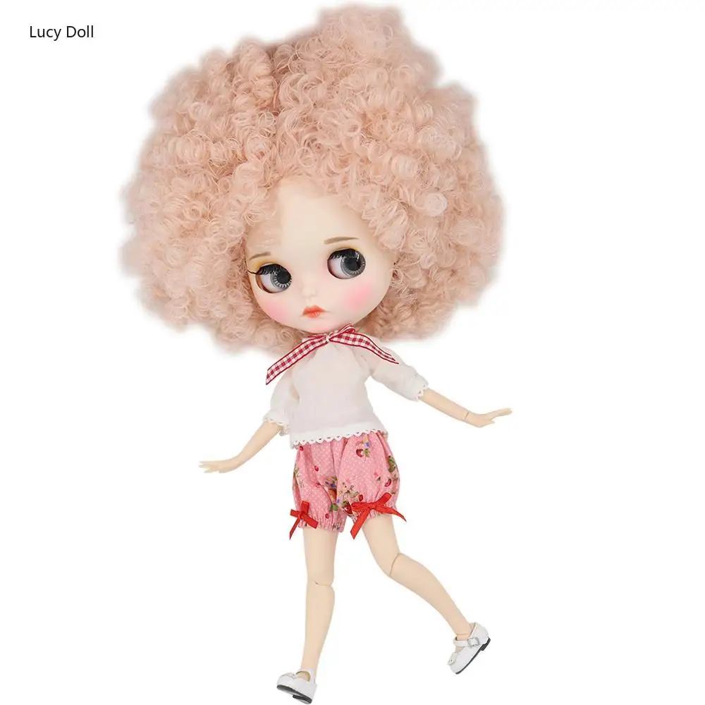 ICY Factory Blythee Doll 1/6 Bjd White Skin Joint Body Pale Pink Afro Hair, New Matte Face Carved Lips 30cm BL2352
ICY Factory Blythee Doll 1/6 Bjd White Skin Joint Body Pale Pink Afro Hair, New Matte Face Carved Lips 30cm BL2352