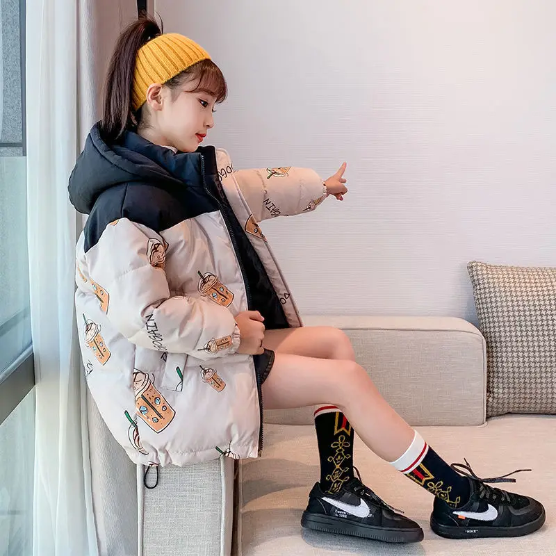 Fashion Winter 4-15Years Girls Clothes Warm Down Cotton Jacket Children Coat Parka Hooded Kids Teenager Thickening Outerwear
Fashion Winter 4-15Years Girls Clothes Warm Down Cotton Jacket Children Coat Parka Hooded Kids Teenager Thickening Outerwear