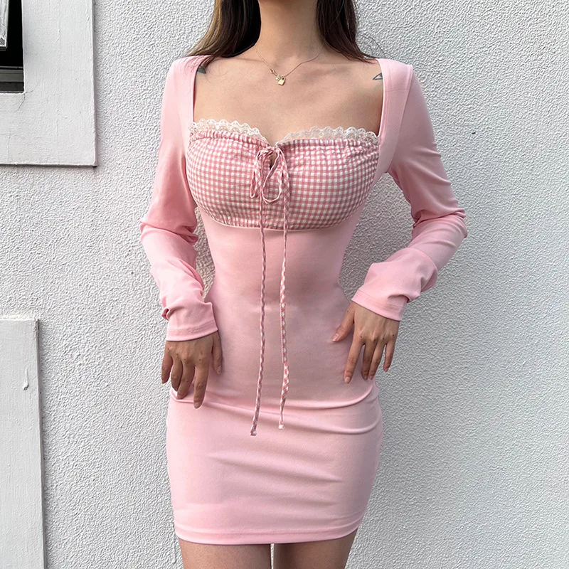 2022 Spring Summer Women Wear Fungus Side Collar Slim Fashion Contrast Color Slim Fit Hip Dress Casual Patchwork Mini Dresses
2022 Spring Summer Women Wear Fungus Side Collar Slim Fashion Contrast Color Slim Fit Hip Dress Casual Patchwork Mini Dresses