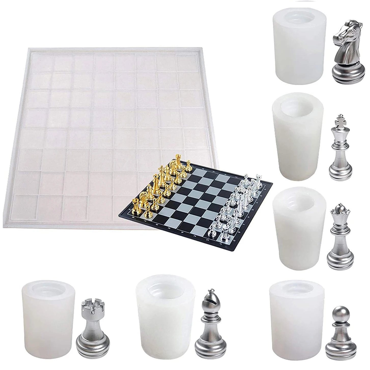 3D International Chess Silicone Resin Mold For DIY Uv Expoy Clay Epoxy Resin Molds Handmade DIY Crafts Jewelry
3D International Chess Silicone Resin Mold For DIY Uv Expoy Clay Epoxy Resin Molds Handmade DIY Crafts Jewelry
