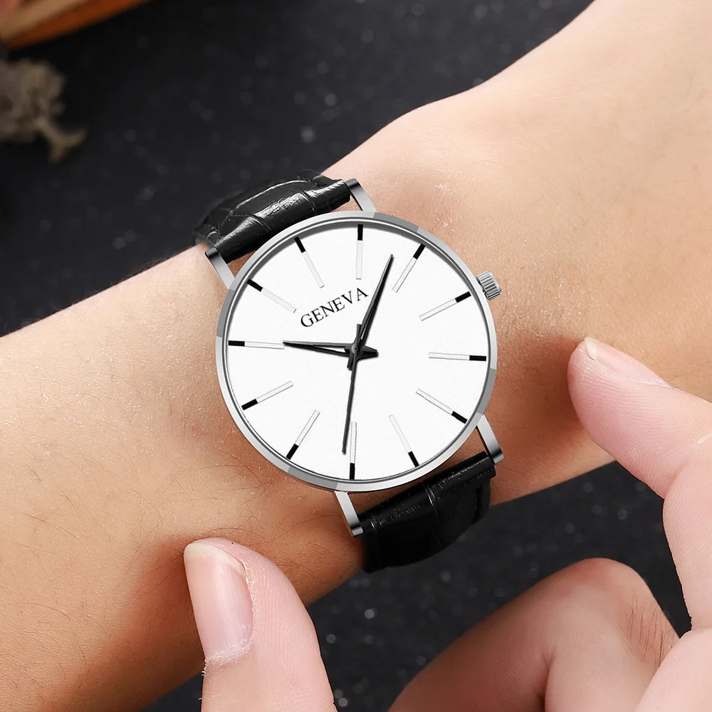 Geneva Hot Sale Men's Watch Leather Band zegarek meski Simple Fashion Casual Quartz Wrist Watches Men Clock Gift reloj hombre
Geneva Hot Sale Men's Watch Leather Band zegarek meski Simple Fashion Casual Quartz Wrist Watches Men Clock Gift reloj hombre