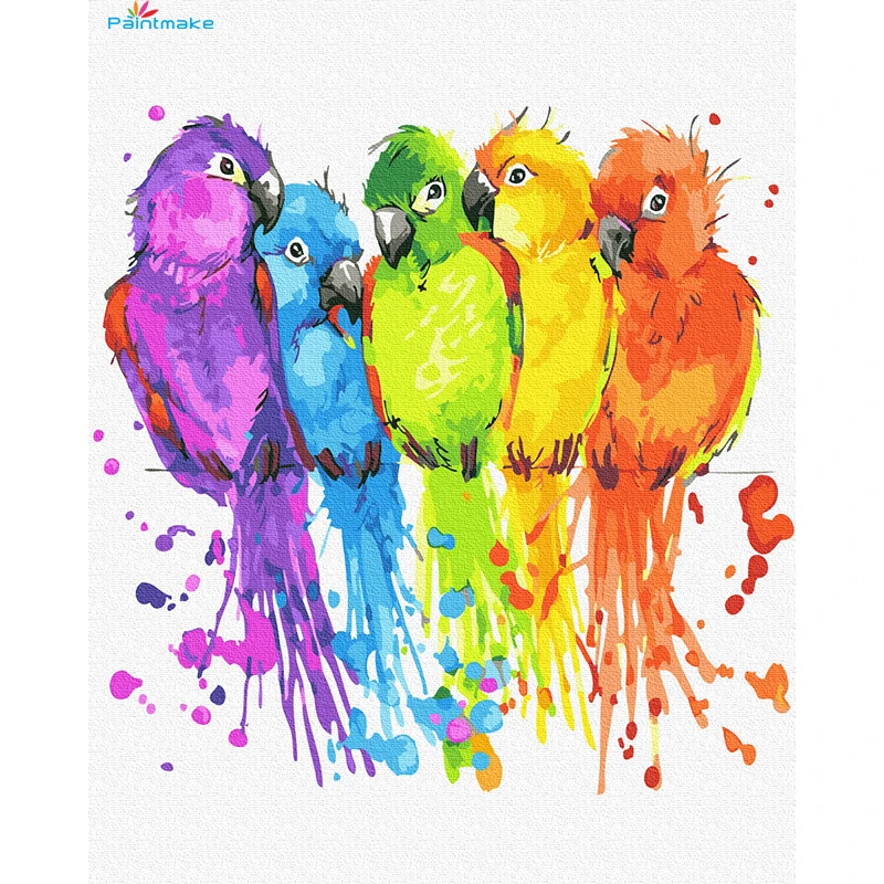 Paintmake Animal DIY Paint By Numbers Colorful Parrot Oil canvas Painting Home Room Decoration Paintings Art picture
Paintmake Animal DIY Paint By Numbers Colorful Parrot Oil canvas Painting Home Room Decoration Paintings Art picture
