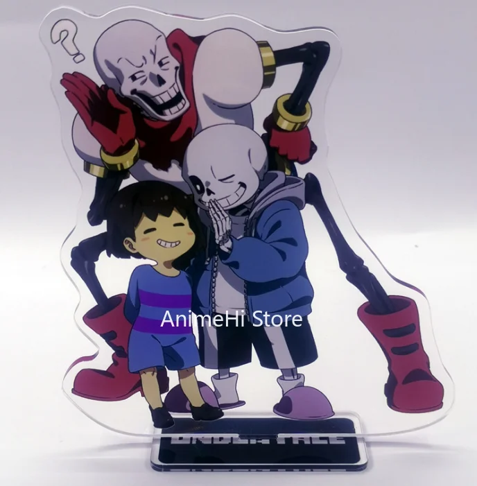 Игра Undertale фигурная кукла фриск папирус Санс акриловая фигурка подставка модель