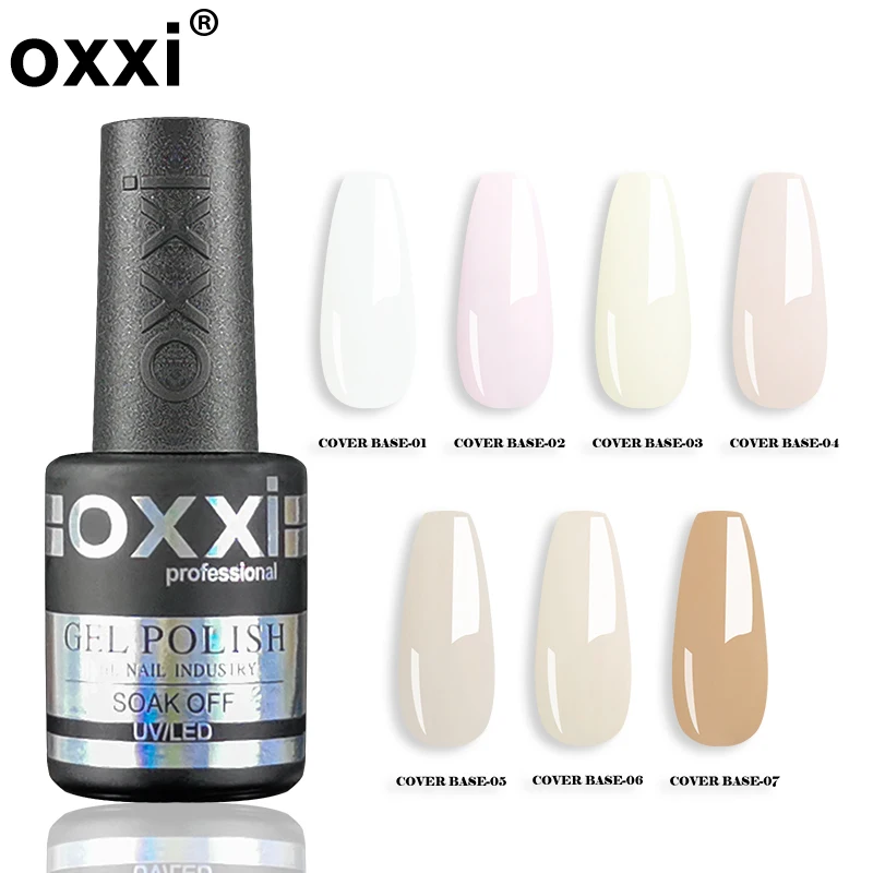 OXXI 10 мл натуральная база для гель-лака полуперманентный телесный резиновый