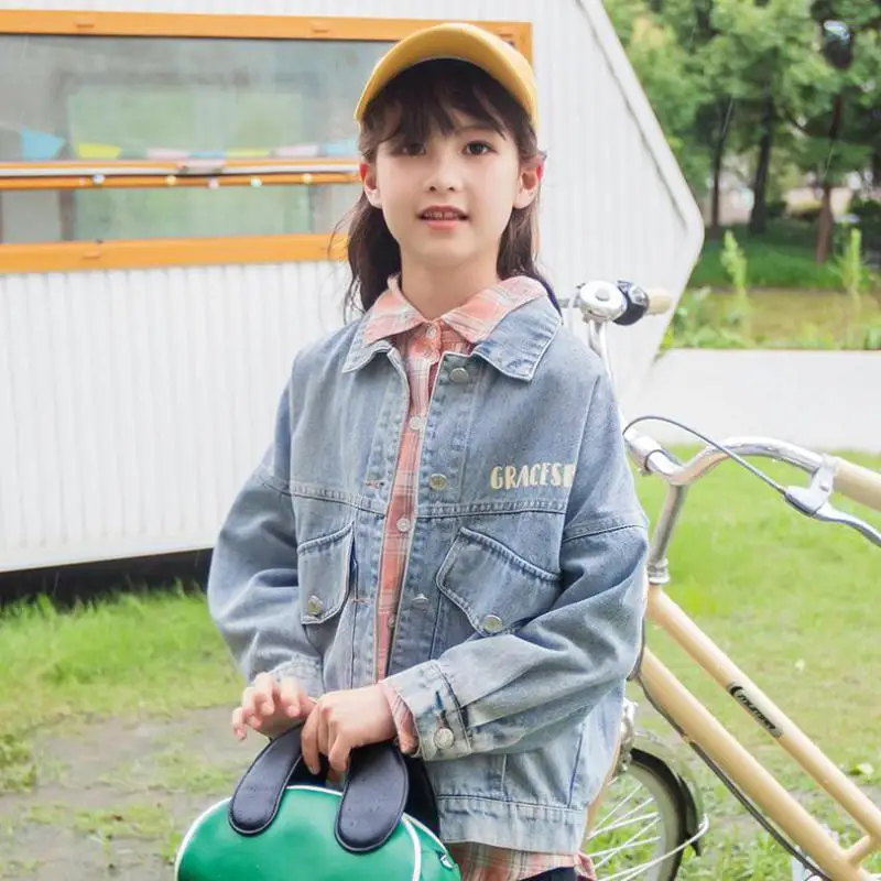 Autumn Spring Denim Jackets For Girls Fashion Print Long Sleeve Coats With Pockets Children Outdoor Casual Outerwear Clothes
Autumn Spring Denim Jackets For Girls Fashion Print Long Sleeve Coats With Pockets Children Outdoor Casual Outerwear Clothes