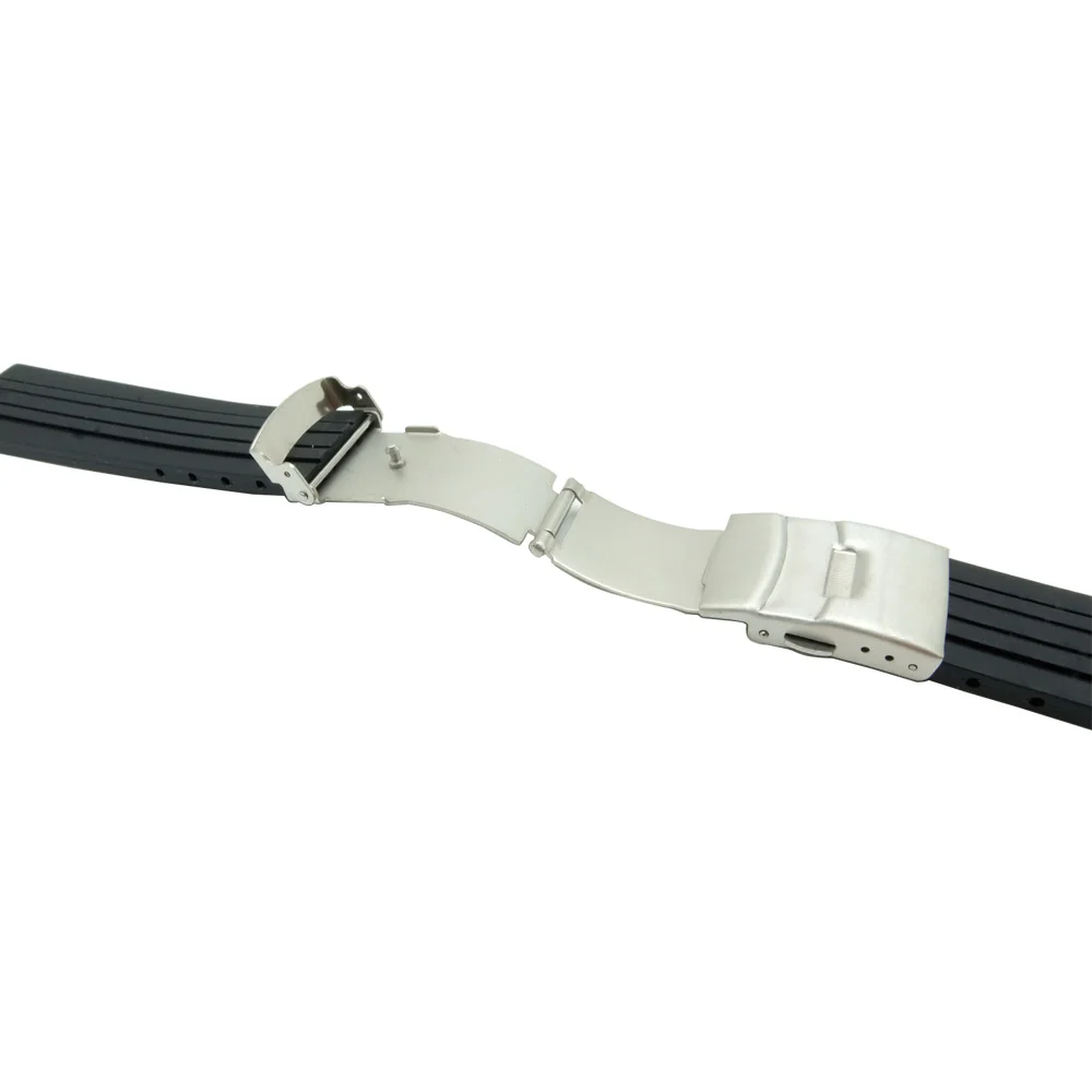 Ремешок силиконовый для часов Oris Aquis резиновый выпуклый браслет из нержавеющей
