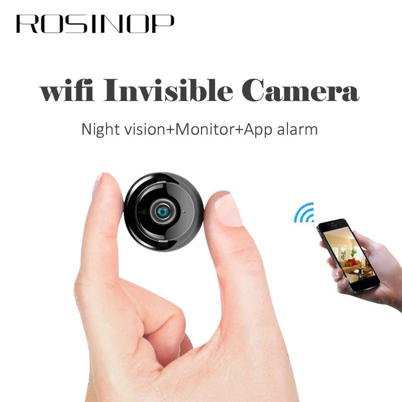 ROSINOP невидимая ip камера camara wifi мини CCTV Беспроводная инфракрасная Ночная