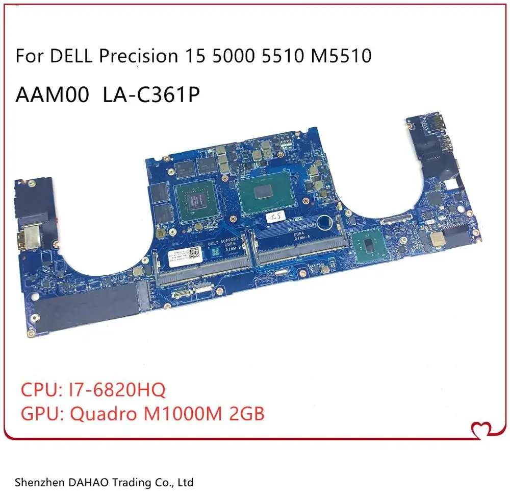 Материнская плата AAM00 LA-C361P M5510 для DELL Precision 15, 5000, 5510, системная плата, 0 Вт, 2 Гб, 100% тест
Материнская плата AAM00 LA-C361P M5510 для DELL Precision 15, 5000, 5510, системная плата, 0 Вт, 2 Гб, 100% тест