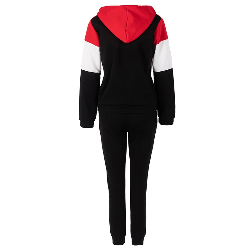 2020 New Women's Sportswear Autumn And Winter Models Contrast Color Hooded Sweatshirt Ladies Casual Street Style Sweatshirt Suit
2020 New Women's Sportswear Autumn And Winter Models Contrast Color Hooded Sweatshirt Ladies Casual Street Style Sweatshirt Suit