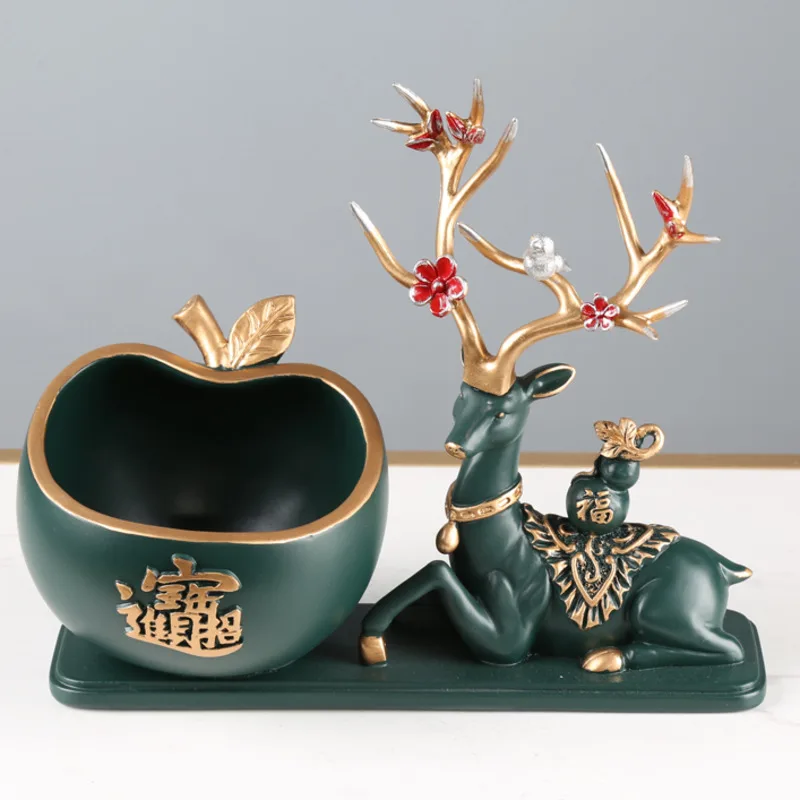 Creative modern lucky deer key storage ornaments porch decoration Nordic desktop remote control storage box
Creative modern lucky deer key storage ornaments porch decoration Nordic desktop remote control storage box