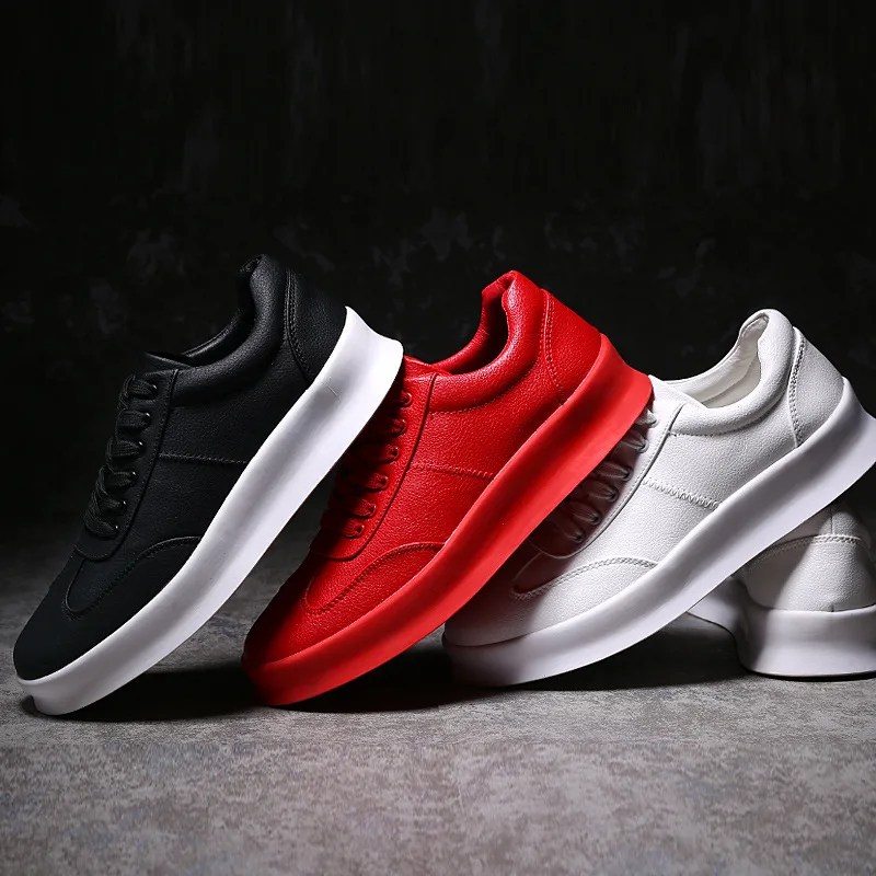 Increased thick bottom fashion casual leather shoes solid color breathable non-slip student board shoes white shoes men's shoes
Increased thick bottom fashion casual leather shoes solid color breathable non-slip student board shoes white shoes men's shoes