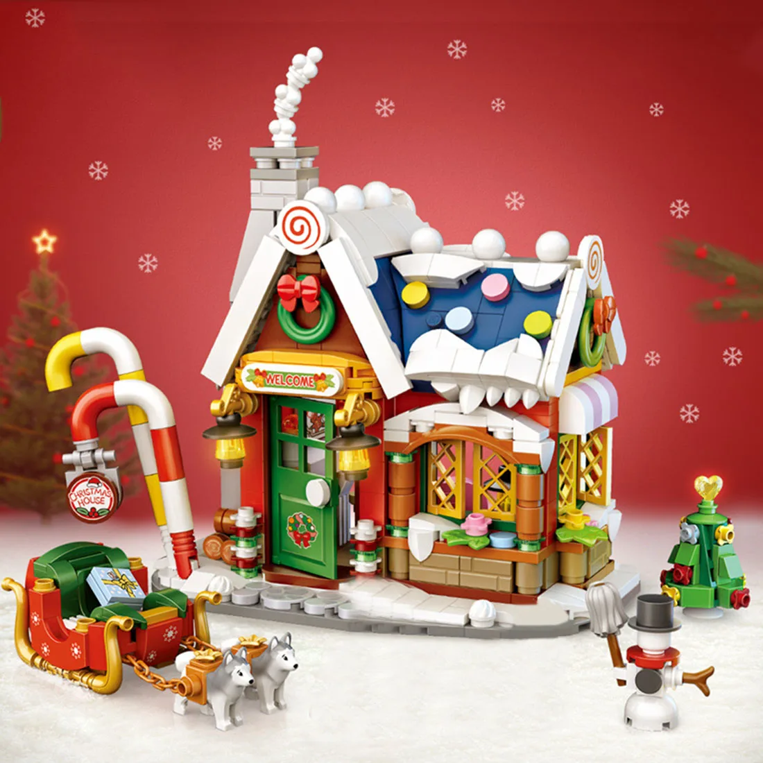788Pcs Christmas Street View Series Christmas House Brick Mini Particle DIY Building Blocks Stem Educational Toy Kit Kids Gift
788Pcs Christmas Street View Series Christmas House Brick Mini Particle DIY Building Blocks Stem Educational Toy Kit Kids Gift