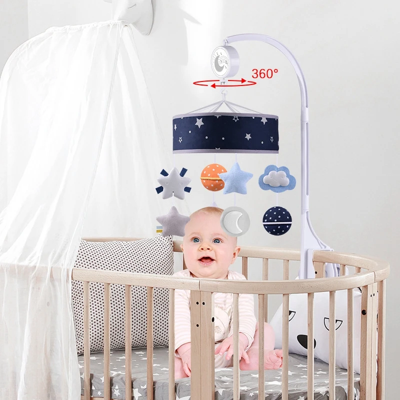 Baby Musical Crib Mobile Space Theme Infant Bed Decoration Toy Hanging with Rotation, Nursery Bed Decor for Kids
Baby Musical Crib Mobile Space Theme Infant Bed Decoration Toy Hanging with Rotation, Nursery Bed Decor for Kids