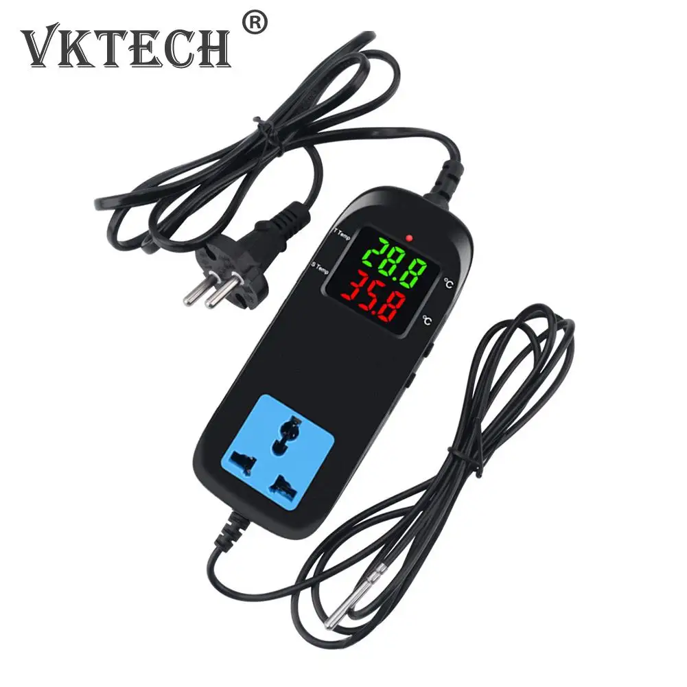 Electronic Thermostat Socket LED Digital Display Temperature Controller Incubator Aquarium Cooling Heating Thermoregulator NTC
Electronic Thermostat Socket LED Digital Display Temperature Controller Incubator Aquarium Cooling Heating Thermoregulator NTC