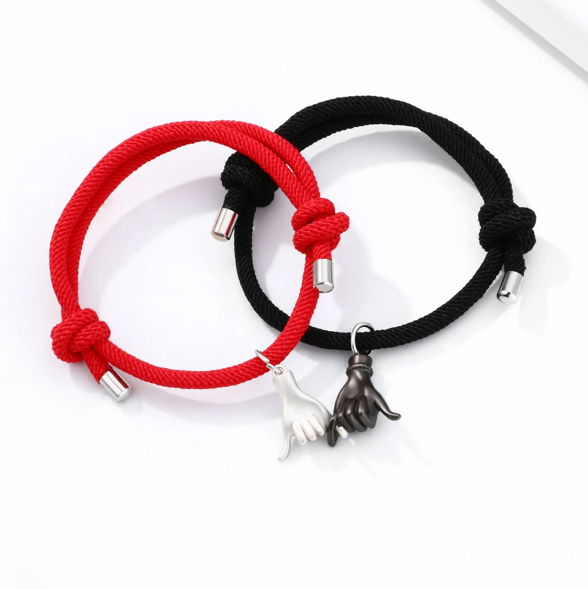 2 Pcs Hook Finger Promise Couple Bracelet Paired Handmade Knitted Women's Bracelet Couple Jewelry Valentine's day Gifts
2 Pcs Hook Finger Promise Couple Bracelet Paired Handmade Knitted Women's Bracelet Couple Jewelry Valentine's day Gifts
