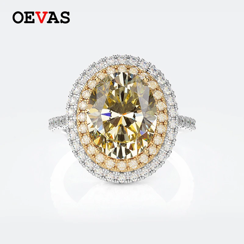 OEVAS 100% 925 Sterling Silver Wedding Rings For Women Sparkling Oval Topaz High Carbon Diamond Wedding Party Fine Jewelry Gifts
OEVAS 100% 925 Sterling Silver Wedding Rings For Women Sparkling Oval Topaz High Carbon Diamond Wedding Party Fine Jewelry Gifts