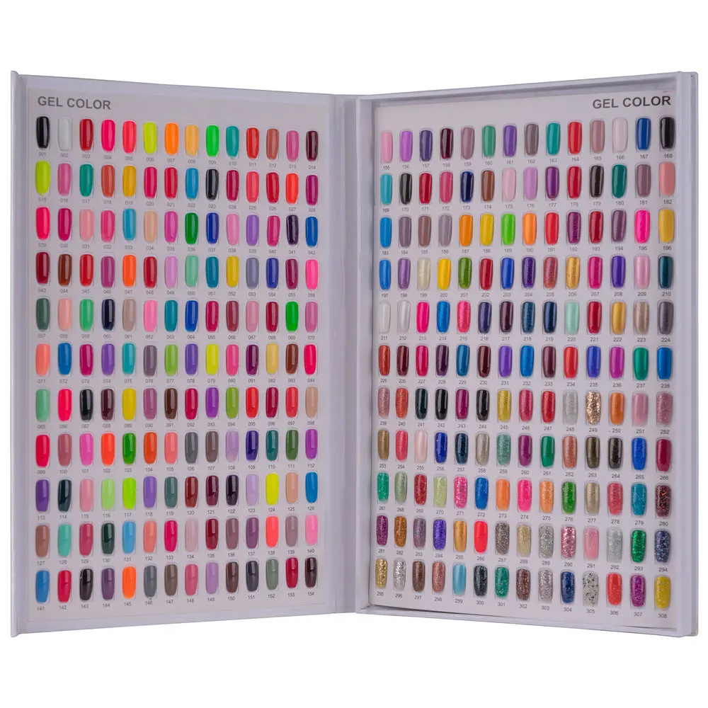 RS Nail Color Chart Book of 308 Colors Card Nail Art Display Stand Nail Gel Polish Display Chart Nail Practice Card Design Book
RS Nail Color Chart Book of 308 Colors Card Nail Art Display Stand Nail Gel Polish Display Chart Nail Practice Card Design Book