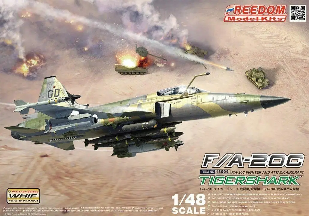 Freedom Models F18004 1/48 F/A-20C Tigershark Cool
Freedom Models F18004 1/48 F/A-20C Tigershark Cool